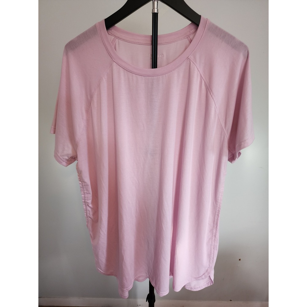 Tek Gear Workout Gear Pink Raglan Short Sleeve Tee Plus Size 1X Athletic Top
